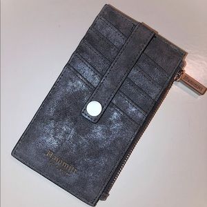 Hammitt LA 210 West Cardholder Wallet Pewter suede